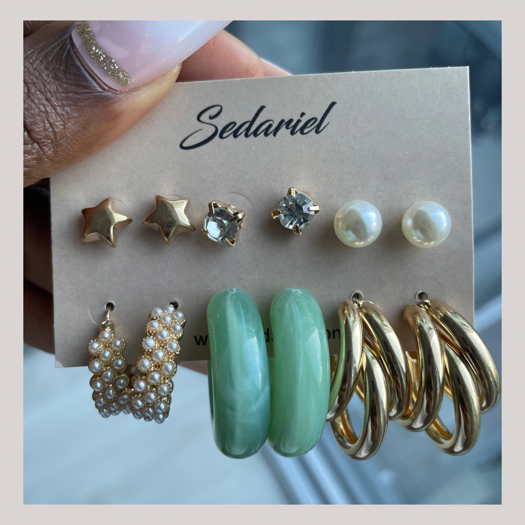 Aqua Earring Set
