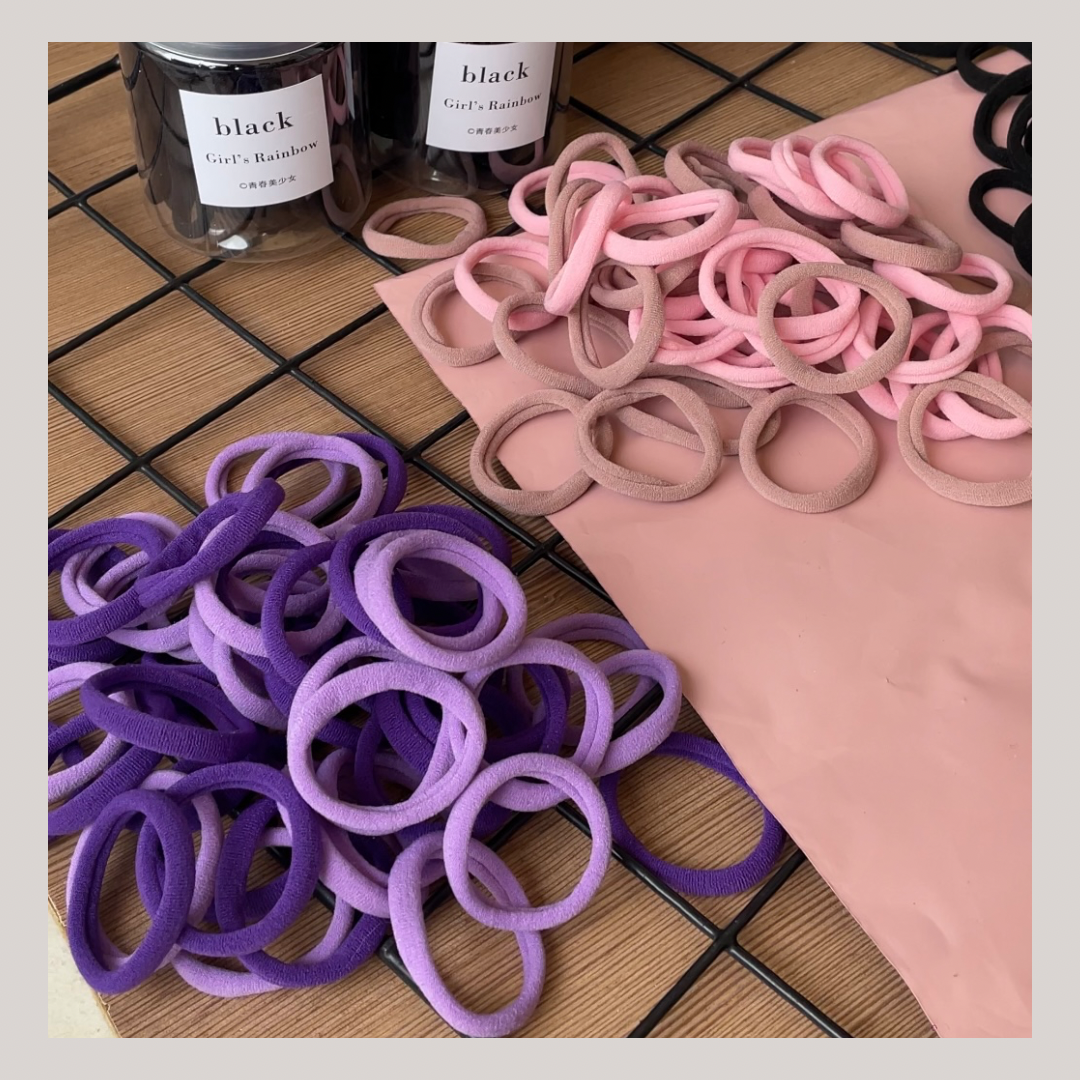 50 Pieces Honey Hair Ties